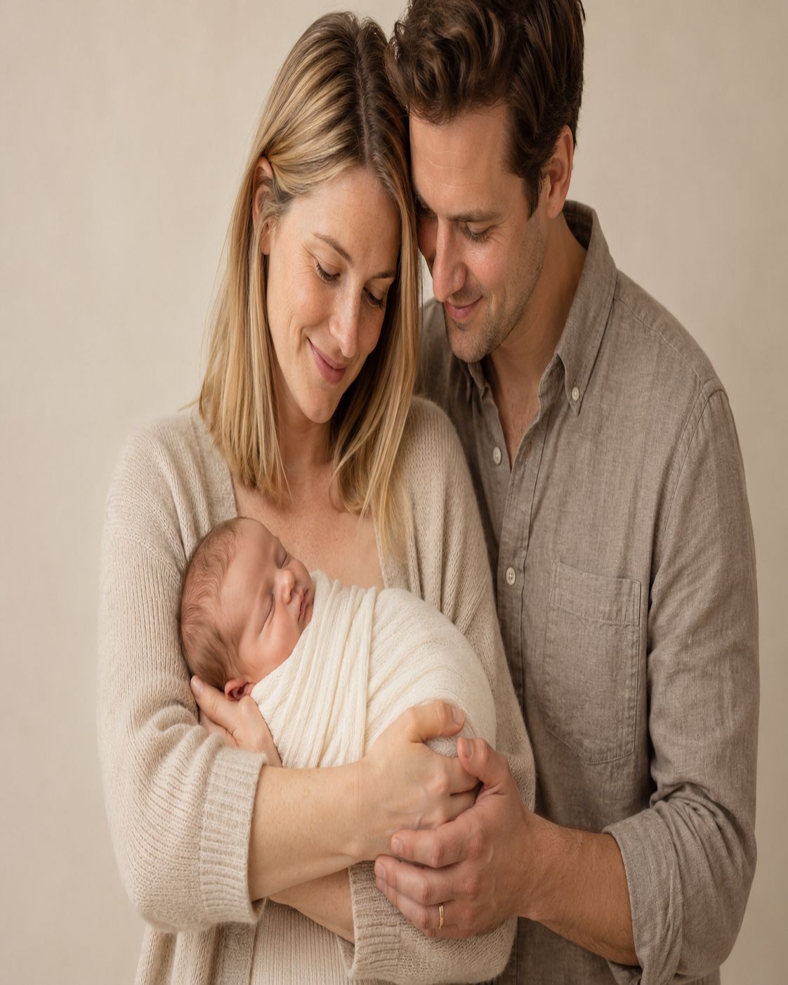 parents holding newborn