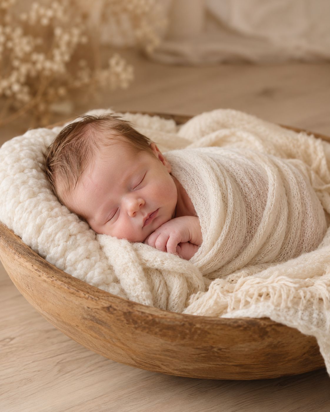 padded wooden bowl
