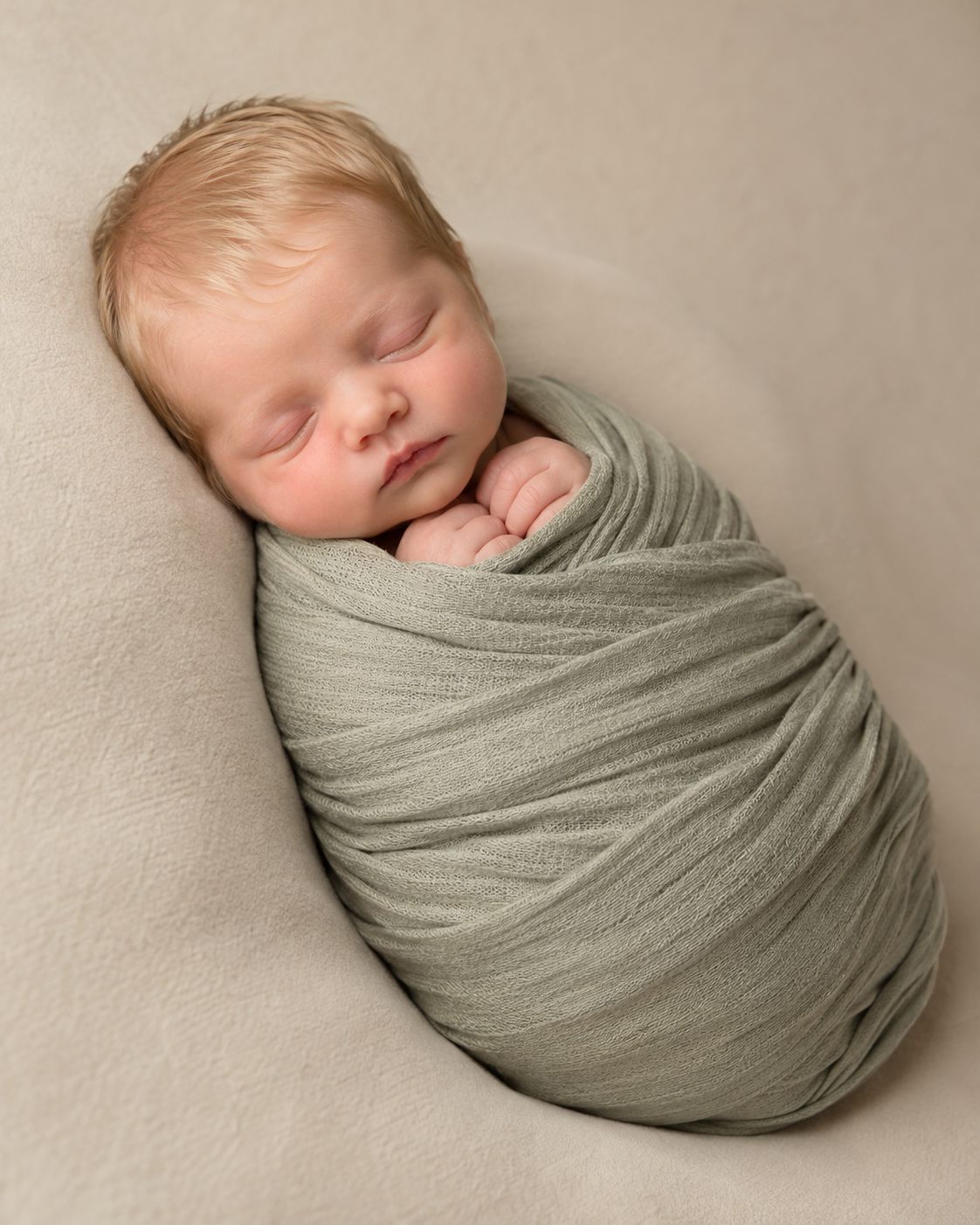 muted sage swaddle
